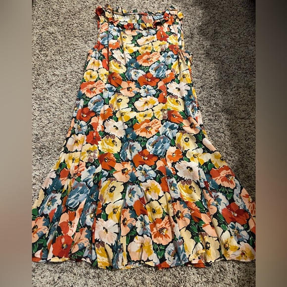 100% silk Messina Dress in the Poppy Meadow pattern, a vintage-inspired dress XS - Picture 4 of 4